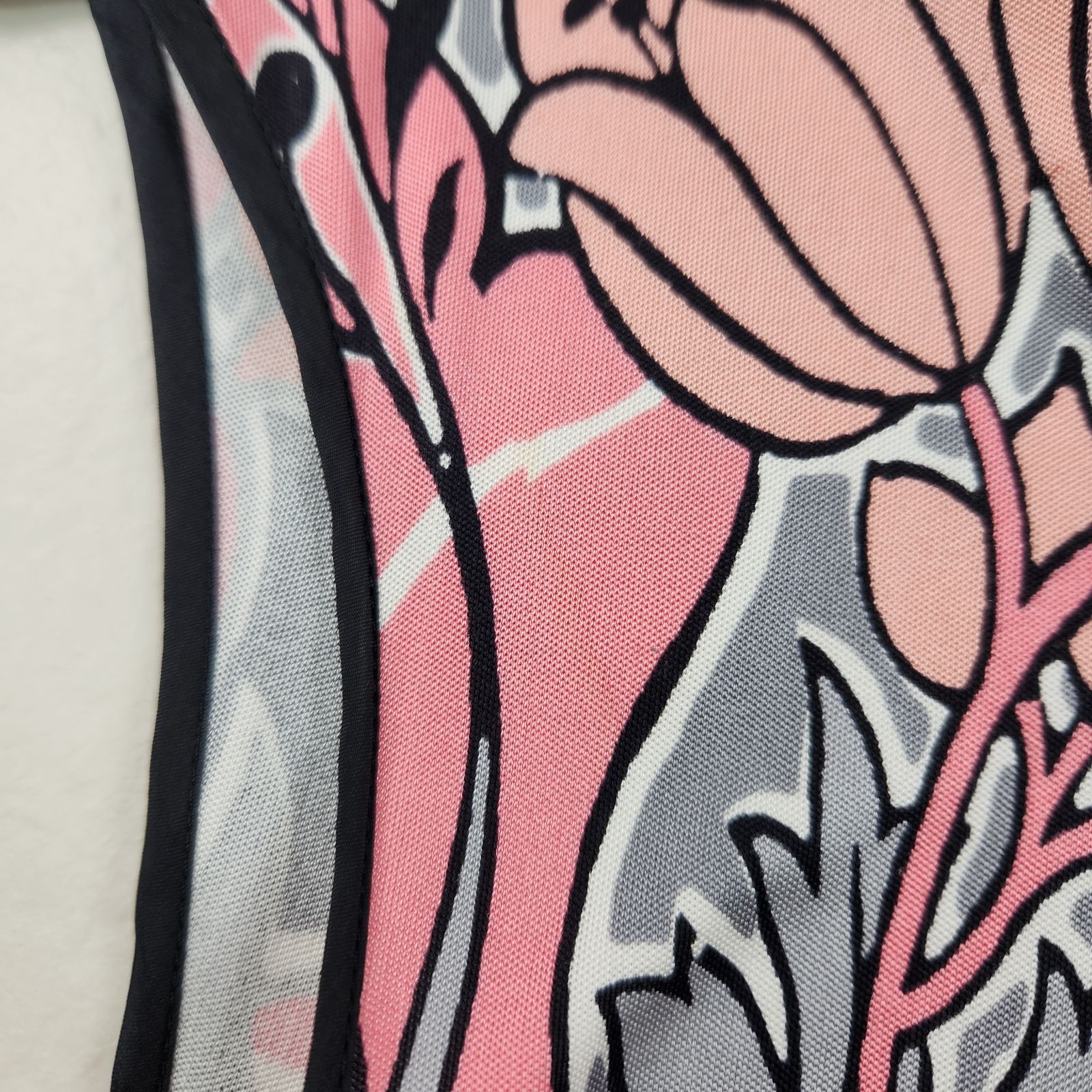 PRADA ワンピース 花柄 シルク ベルト付 ノースリーブ ロング丈 38 