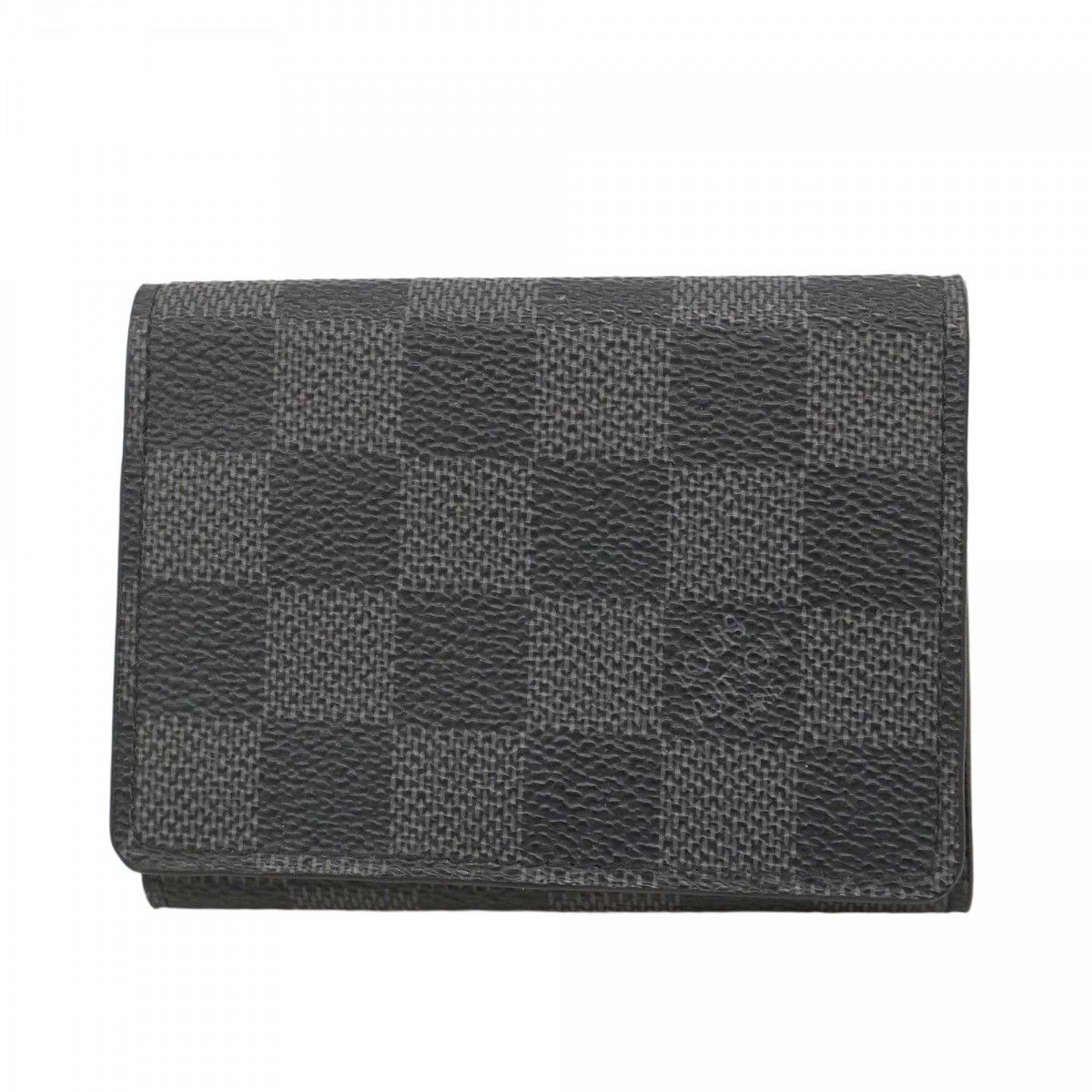 【中古良品】Louis Vuitton 名刺入れ ダミエアンフィニ ブラック 6bc3511】ルイヴィトン 名刺入れ ダミエ・グラフィット アンヴェロップ