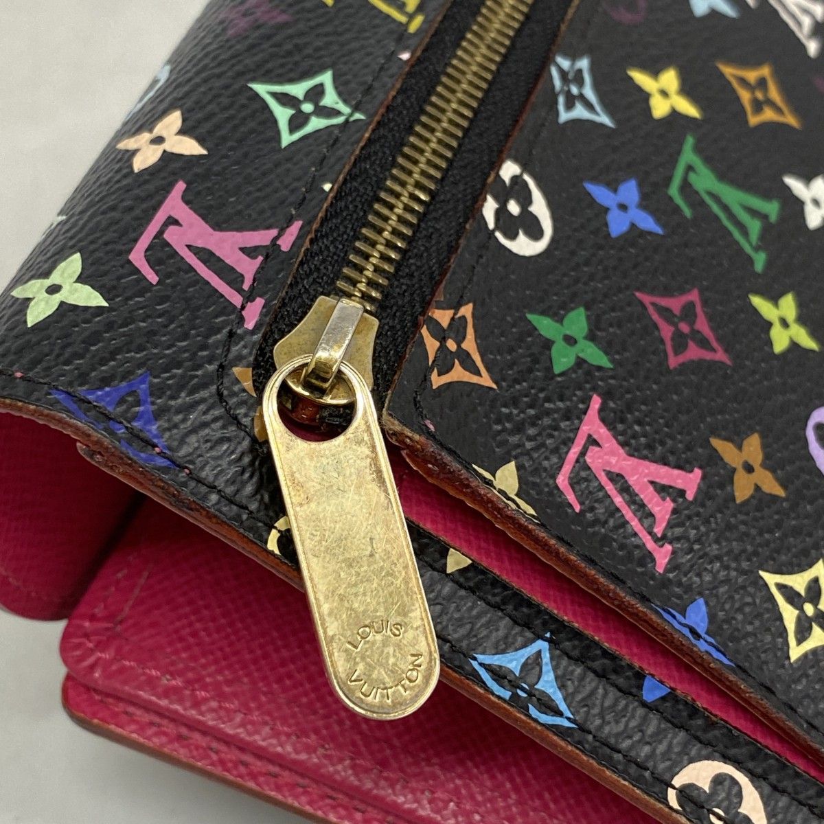 6bc3583-k】ルイヴィトン 三つ折り財布 モノグラム・マルチカラー