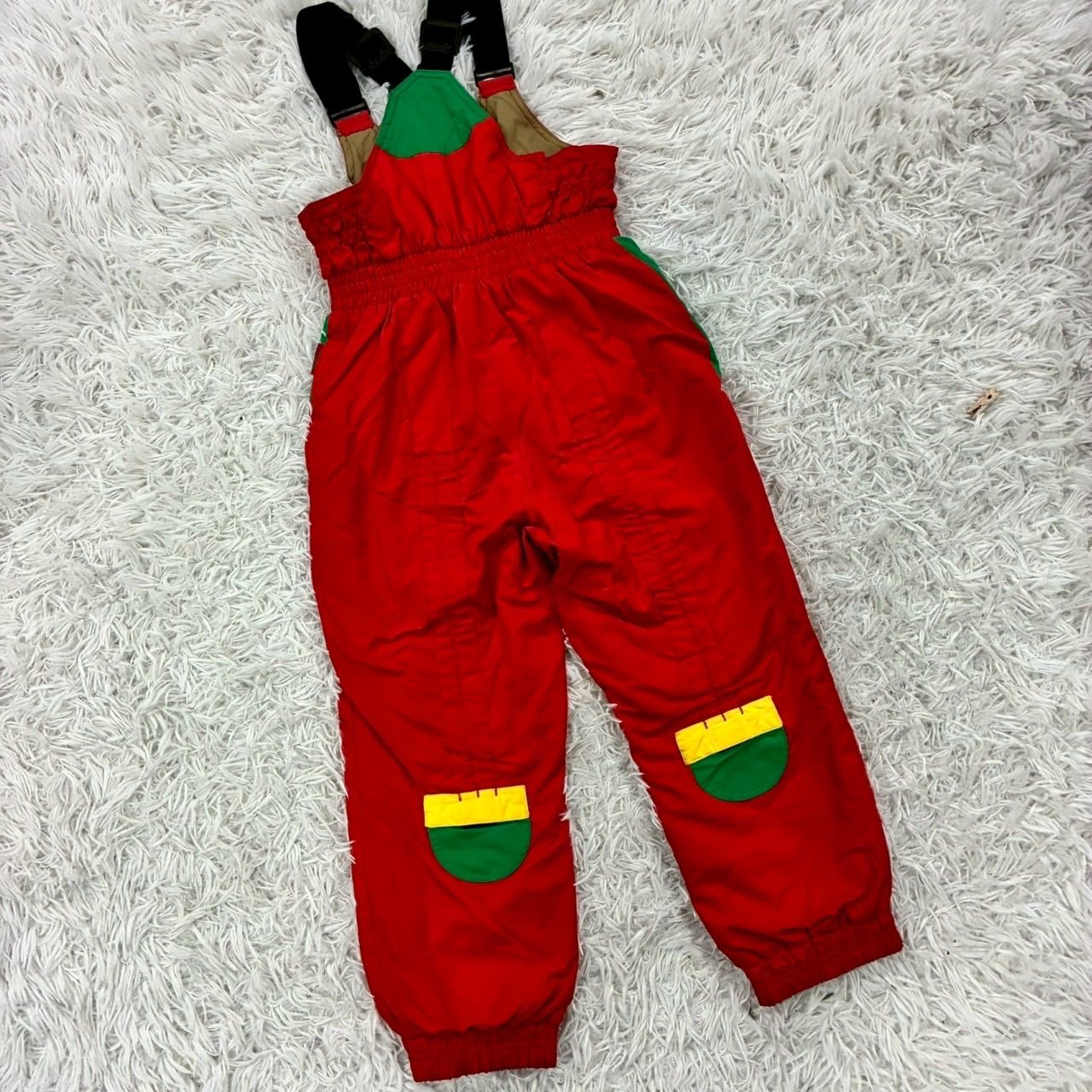 PHENIX キッズ スキーウェア 上下セット 130cm 赤×緑 PH KIDS SKI CLUB