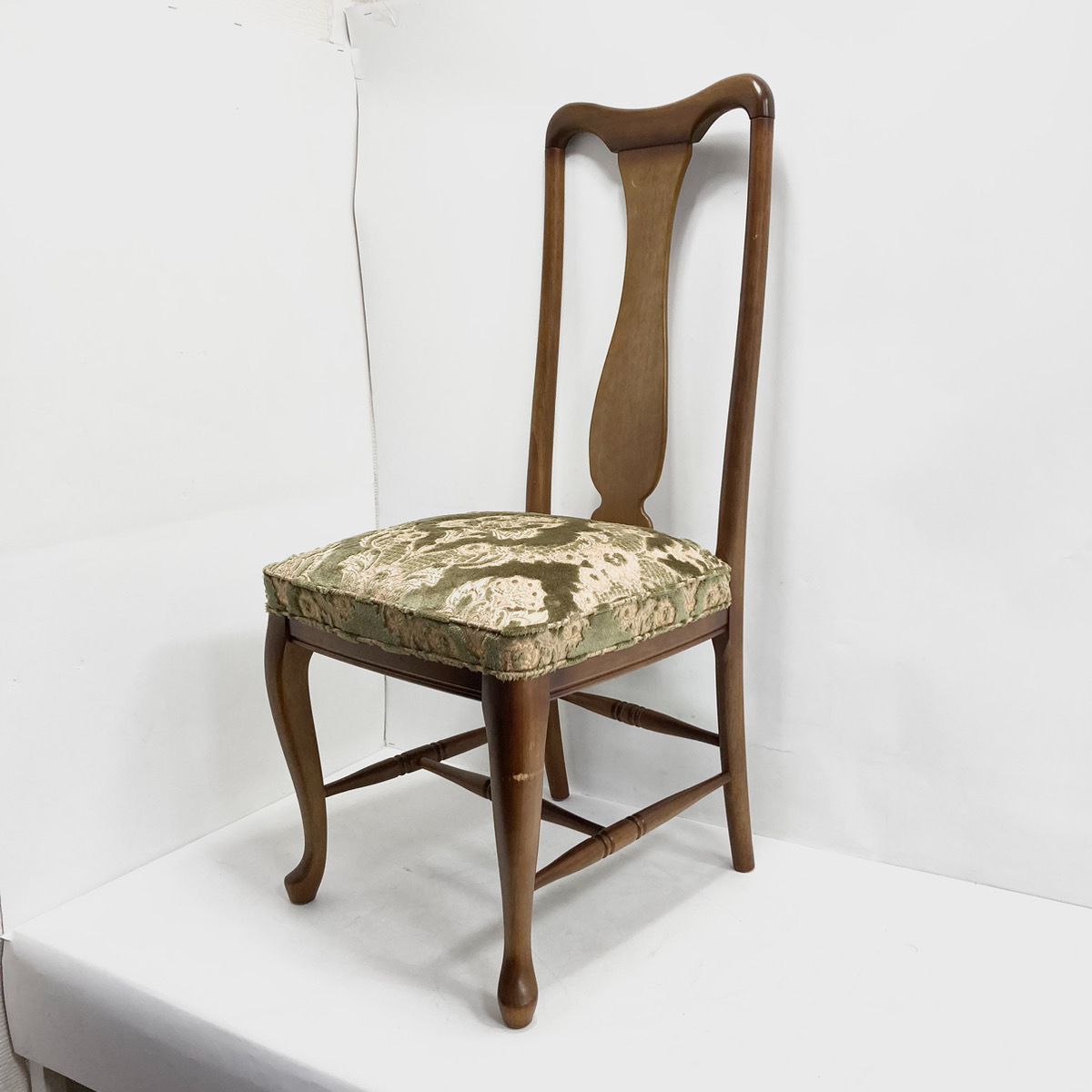 マルニ木工 ダイニングチェア 1脚 maruni 猫脚 椅子 ベルベット調