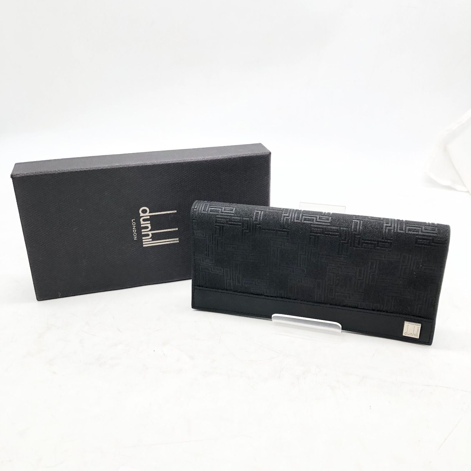 ◎I896 dunhill ダンヒル 長財布 D-8シリーズ ブラック 総柄 黒
