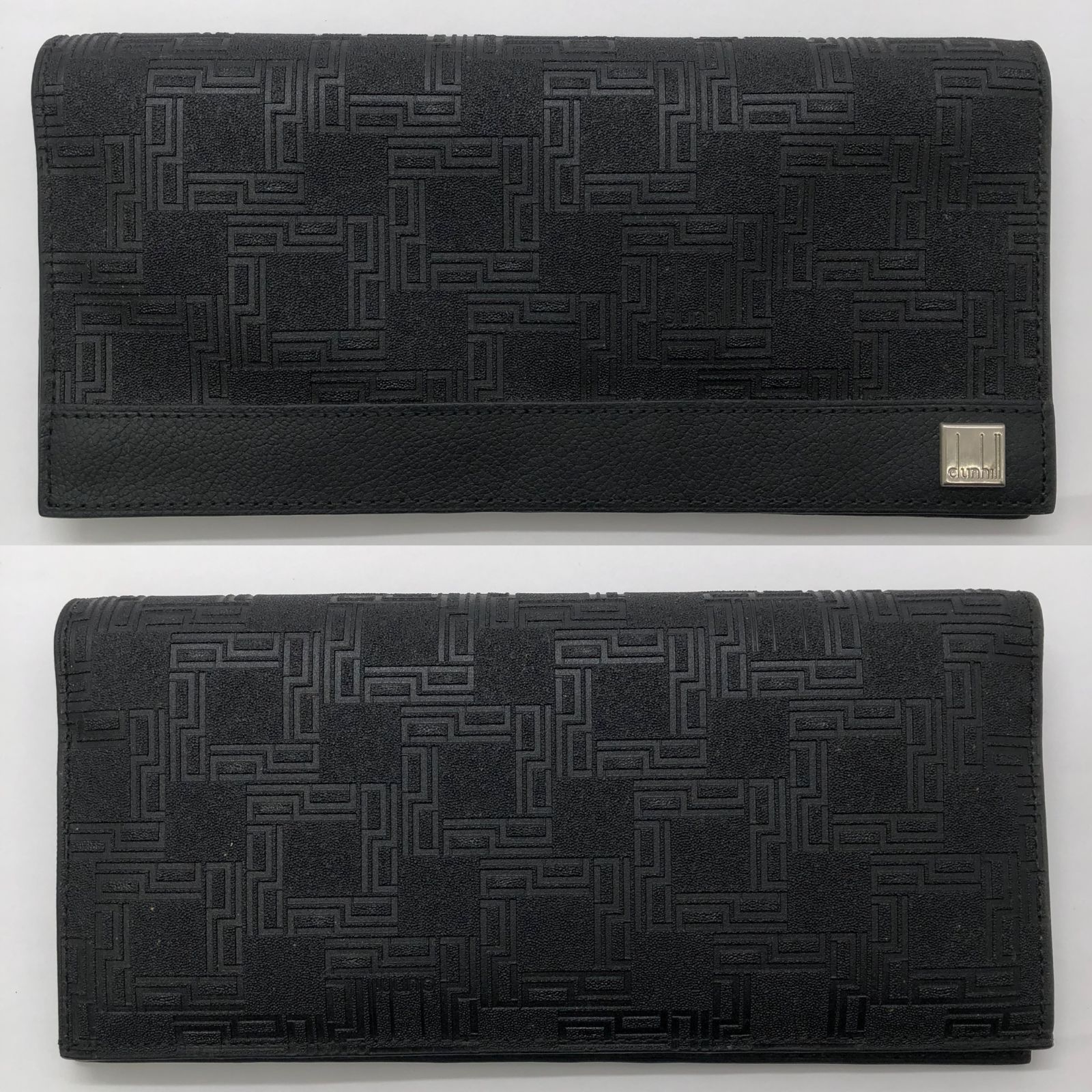 ◎I896 dunhill ダンヒル 長財布 D-8シリーズ ブラック 総柄 黒