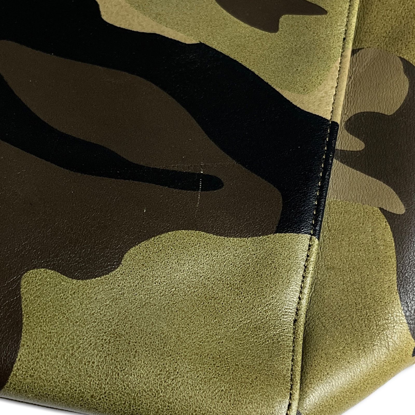 JUNYA WATANABE COMME des GARCONS レザー 迷彩 総柄トートバッグ