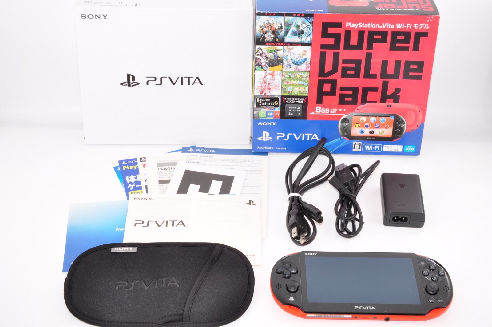 PlayStationVita SONY PS Vita Wi-Fi モデル Super Value Pack Red 
