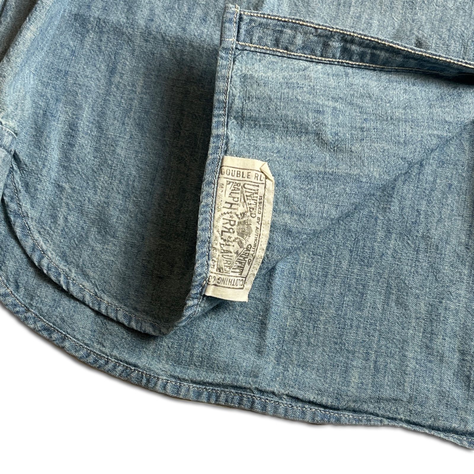 極美品】RRL シャンブレーシャツ S マチ付き ダブルアールエル