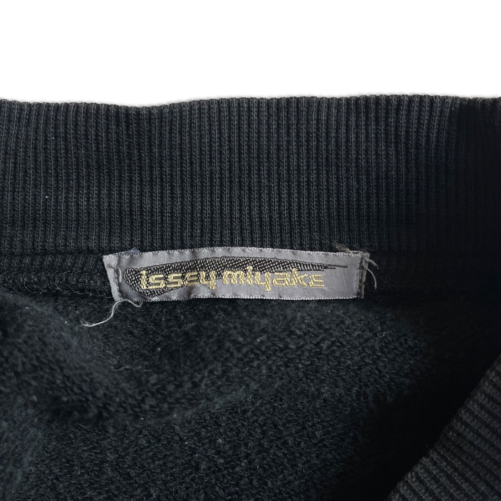 80s】ISSEY MIYAKE 1987 staff sweatshirt M ブラック イッセイミヤケ 