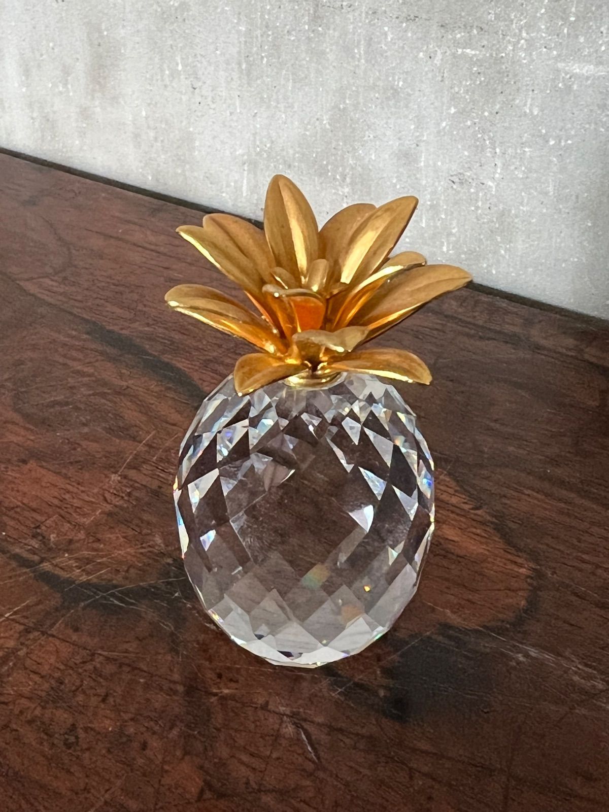 廃盤品 Swarovski スワロフスキー クリスタルガラス パイナップル
