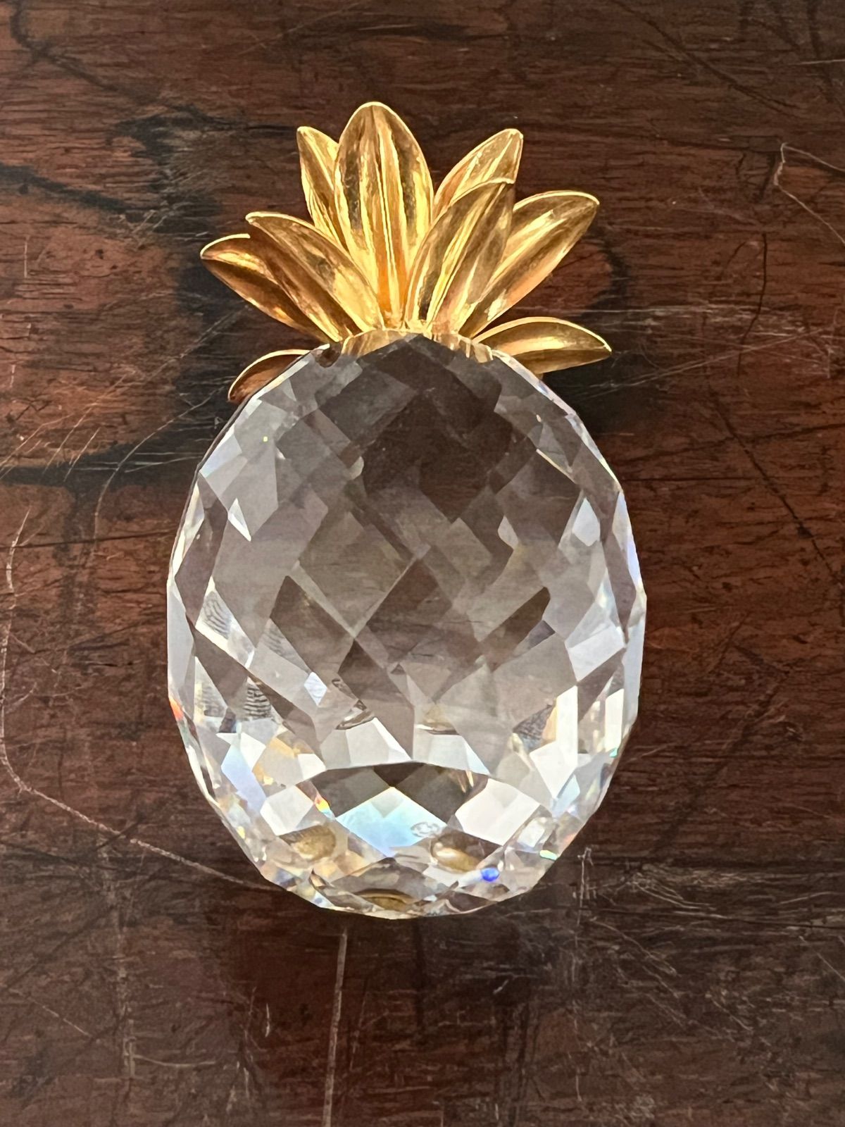 廃盤品 Swarovski スワロフスキー クリスタルガラス パイナップル