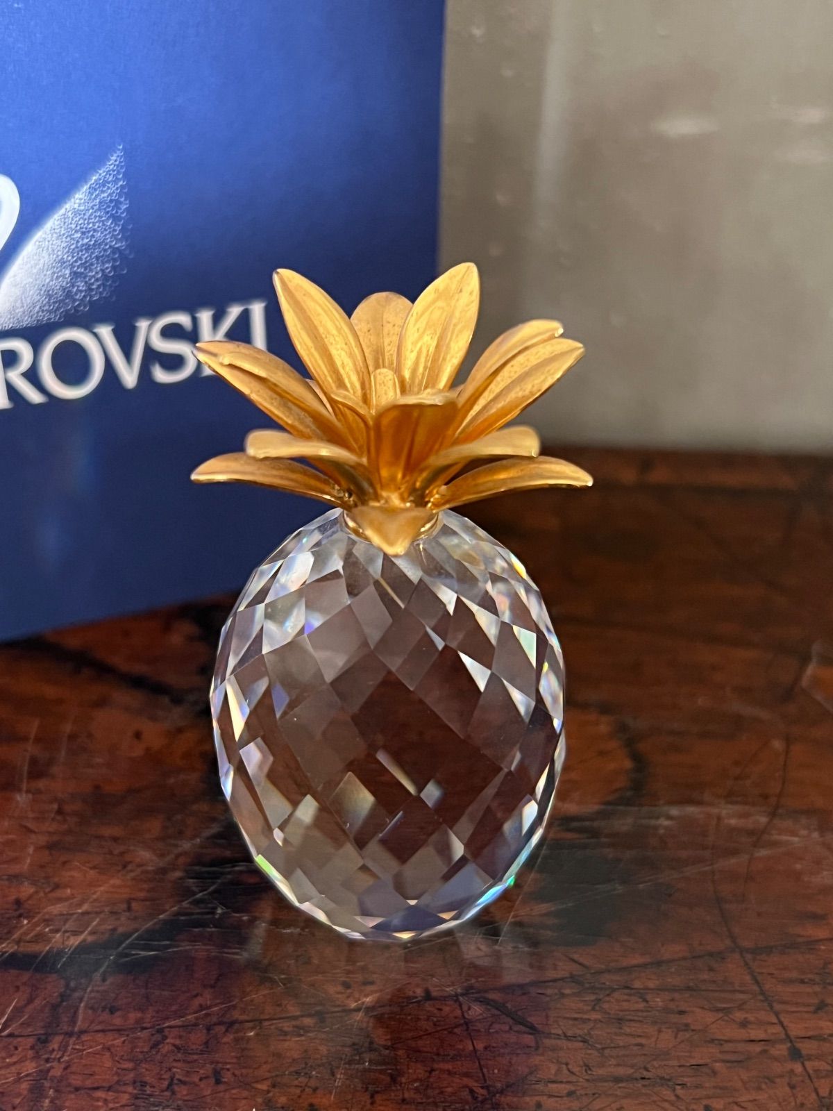 廃盤品 Swarovski スワロフスキー クリスタルガラス パイナップル 