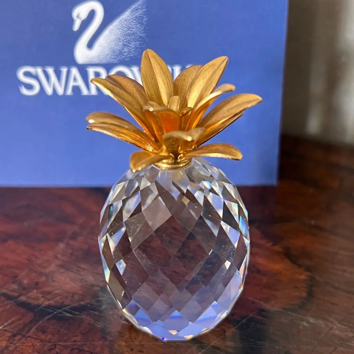 廃盤品 Swarovski スワロフスキー クリスタルガラス パイナップル