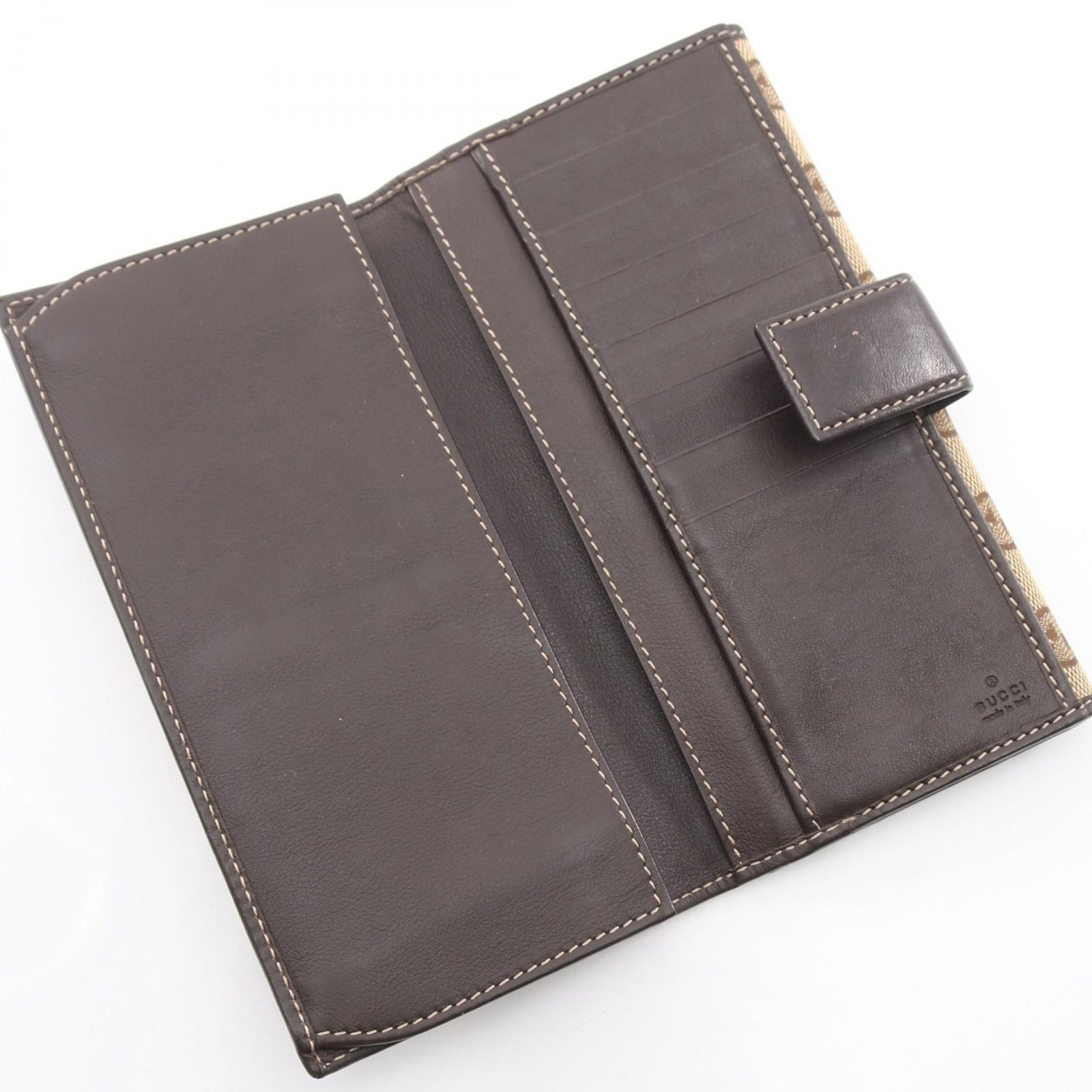 GUCCI グッチ インターロッキングG GGキャンバス 二つ折り長財布