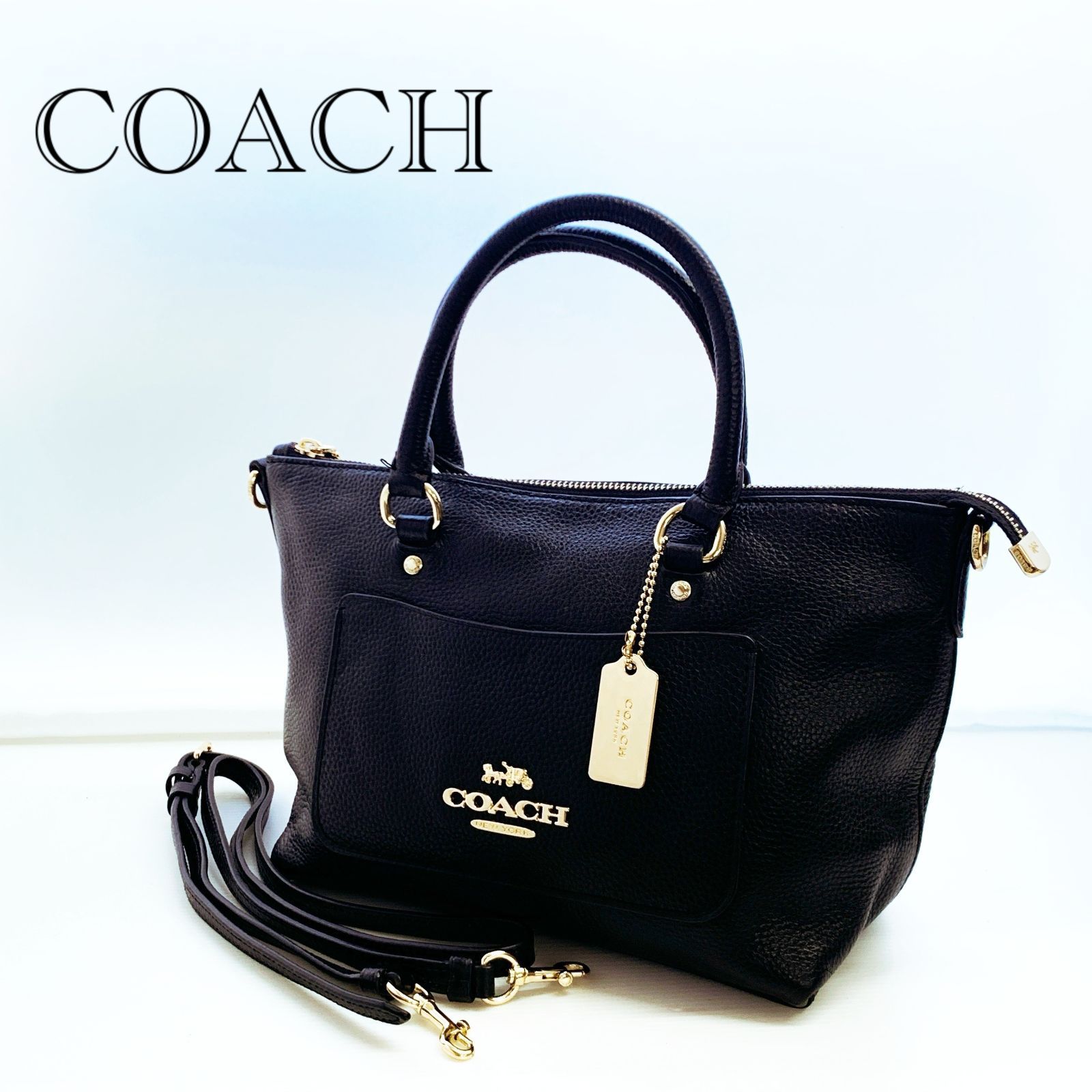 COACH コーチ ミニエマ サッチェル 2way ハンドバッグ F31466