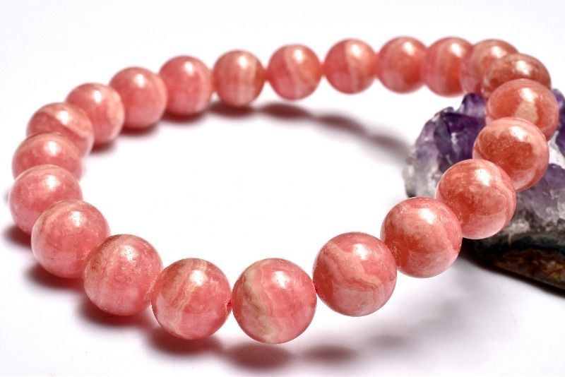 1点物】AA☆アルゼンチン産 インカローズ 8.5mm ブレスレット