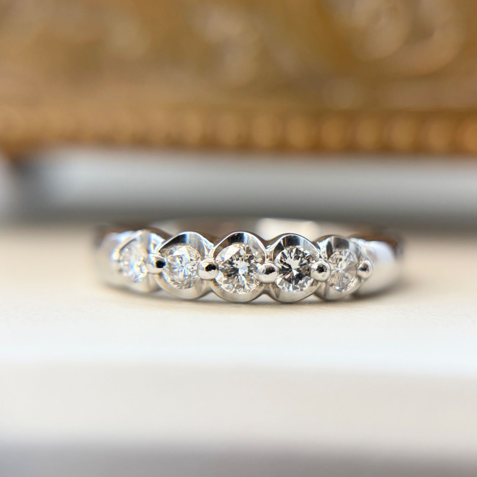 百貨店】美品 SOGO Pt900 天然ダイヤ 0.3ct 12号 4.1g C4119 - メルカリ