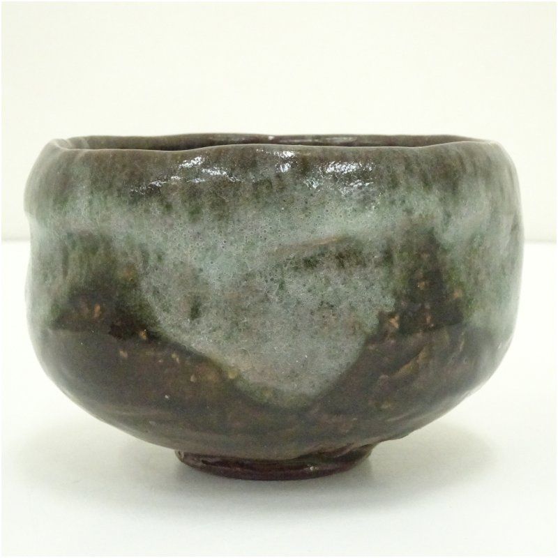 大樋焼 岩村与詩夫造 茶碗（共箱） 茶道 抹茶 おしゃれ 抹茶茶碗 抹茶