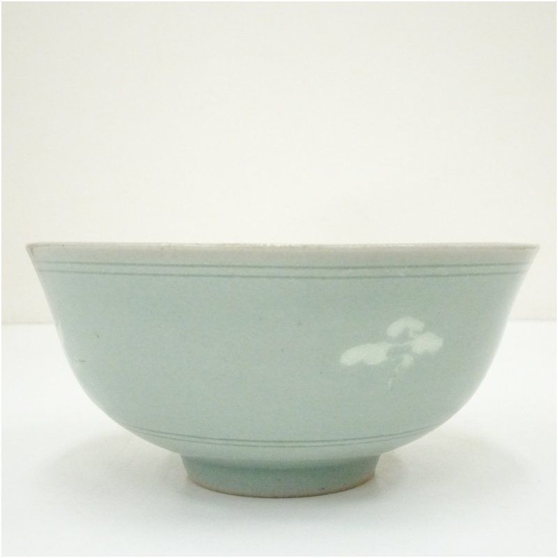 松岩窯造 黄仁哲 高麗青磁茶碗（共箱） 茶道 抹茶 おしゃれ 抹茶茶碗