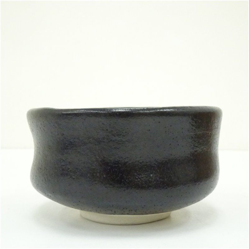 京焼 楽七造 黒楽茶碗（共箱） 茶道 抹茶 おしゃれ 抹茶茶碗 抹茶碗 和