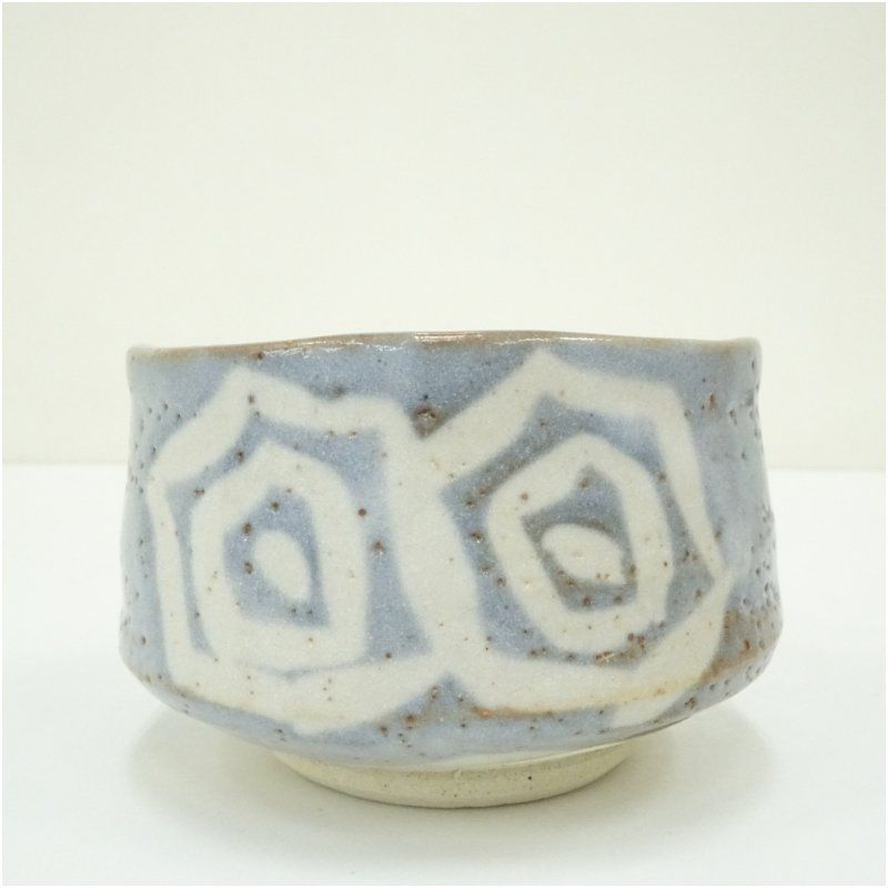 桂山窯造 鼠志野茶碗（共箱） 茶道 抹茶 おしゃれ 抹茶茶碗 抹茶碗 和