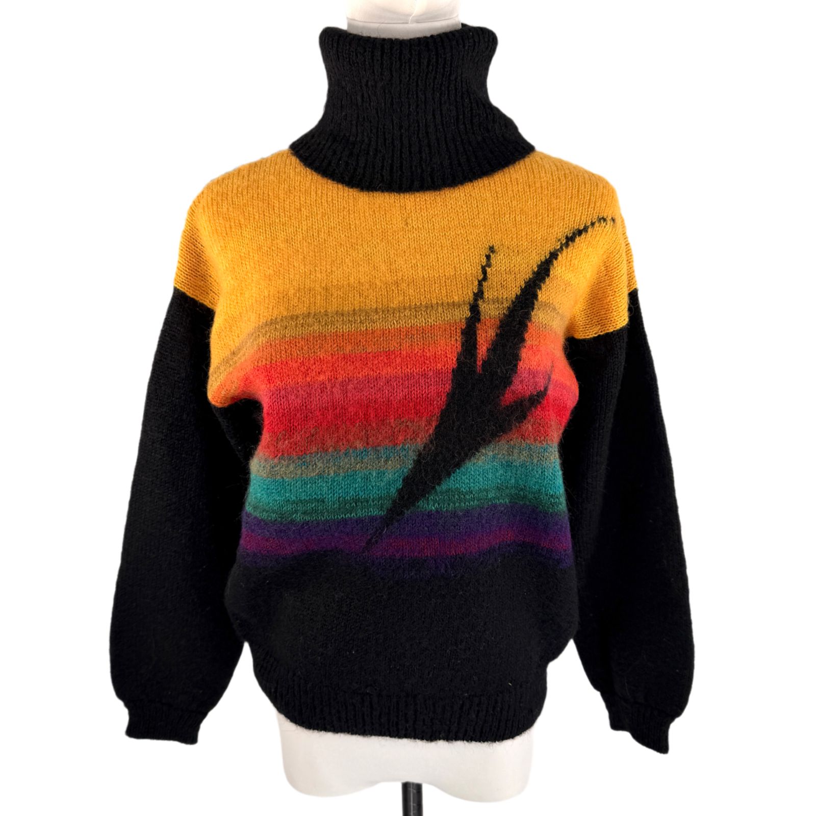 80s 90s Vintage Archive 顔タグ 日本製 山本寛斎 タートルネック