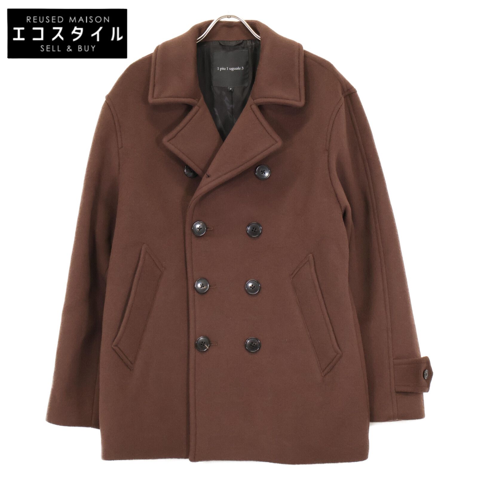 1piu1uguale3 ウノピゥウノウグァーレトレ MRC149 ﾌﾞﾗｳﾝ P COAT Pｺｰﾄ V 