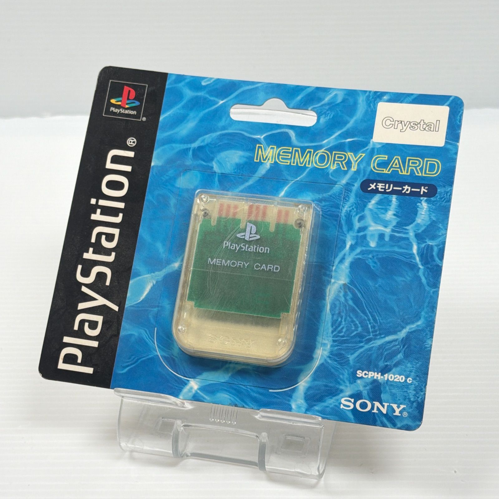 未使用 プレステ PS1 メモリーカード クリスタル SCPH-1020 ソニー 