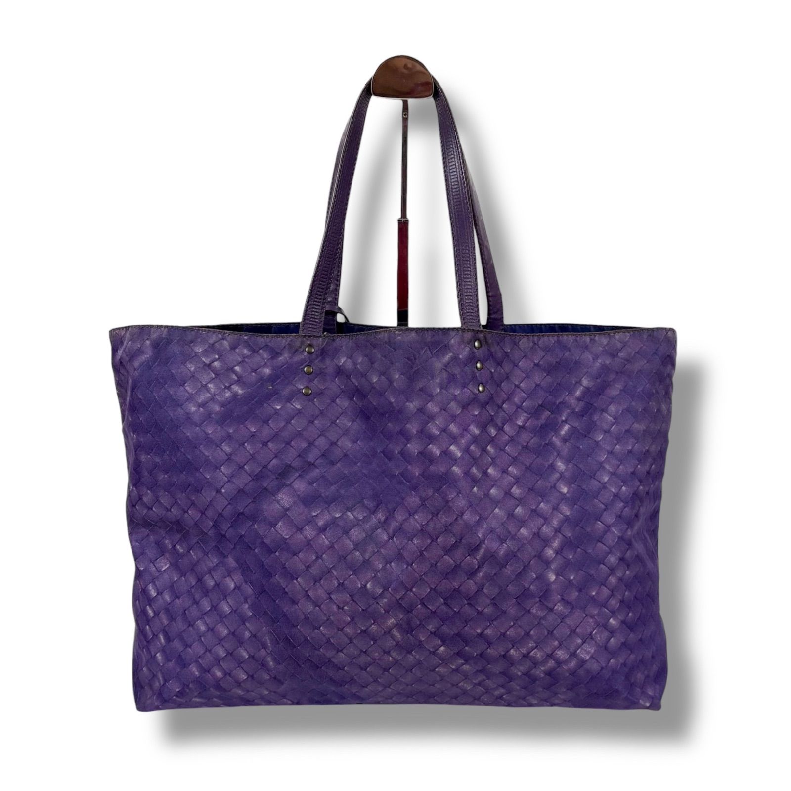 ボッテガヴェネタ イントレチャートプリント リバーシブルトートバッグ ボッテガヴェネタ BOTTEGA VENETA イントレチャートプリント トート