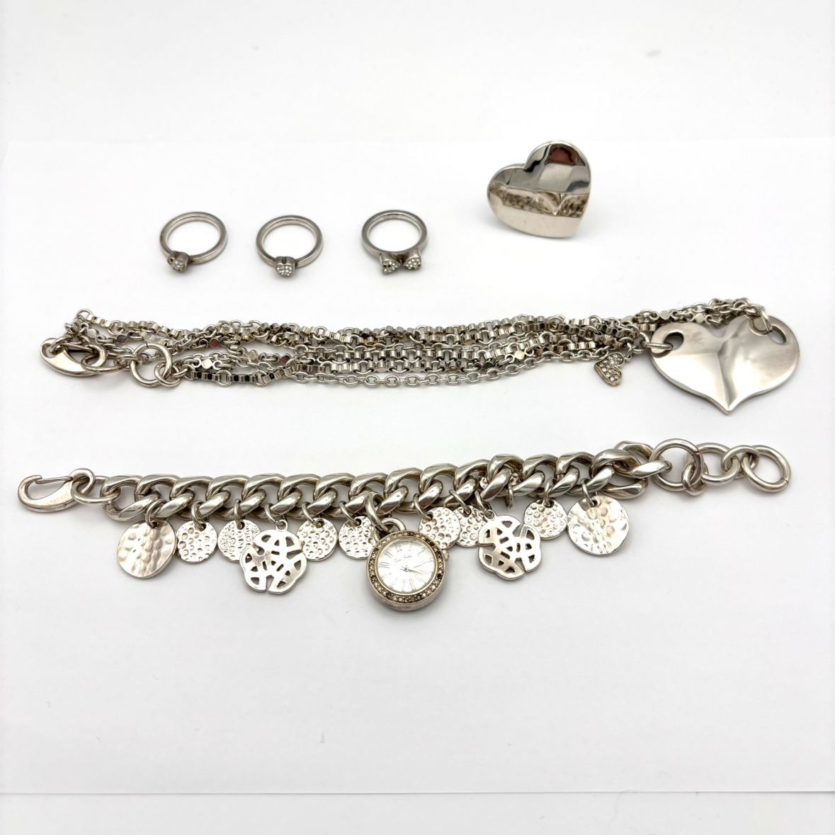 Folli Follie 鍵とハートのチャームブレスレット 大幅お値下げ中！！【中古品】Folli Follie チャーム付きブレスレット