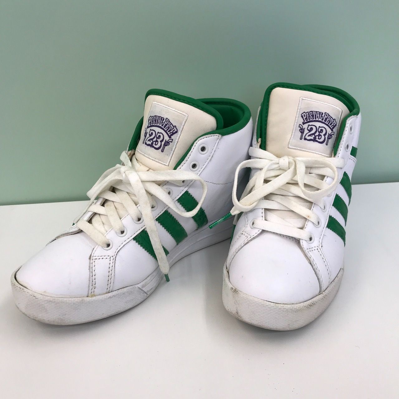 adidas アディダス PISTOL PETE スニーカー 26.5cm ホワイト グリーン