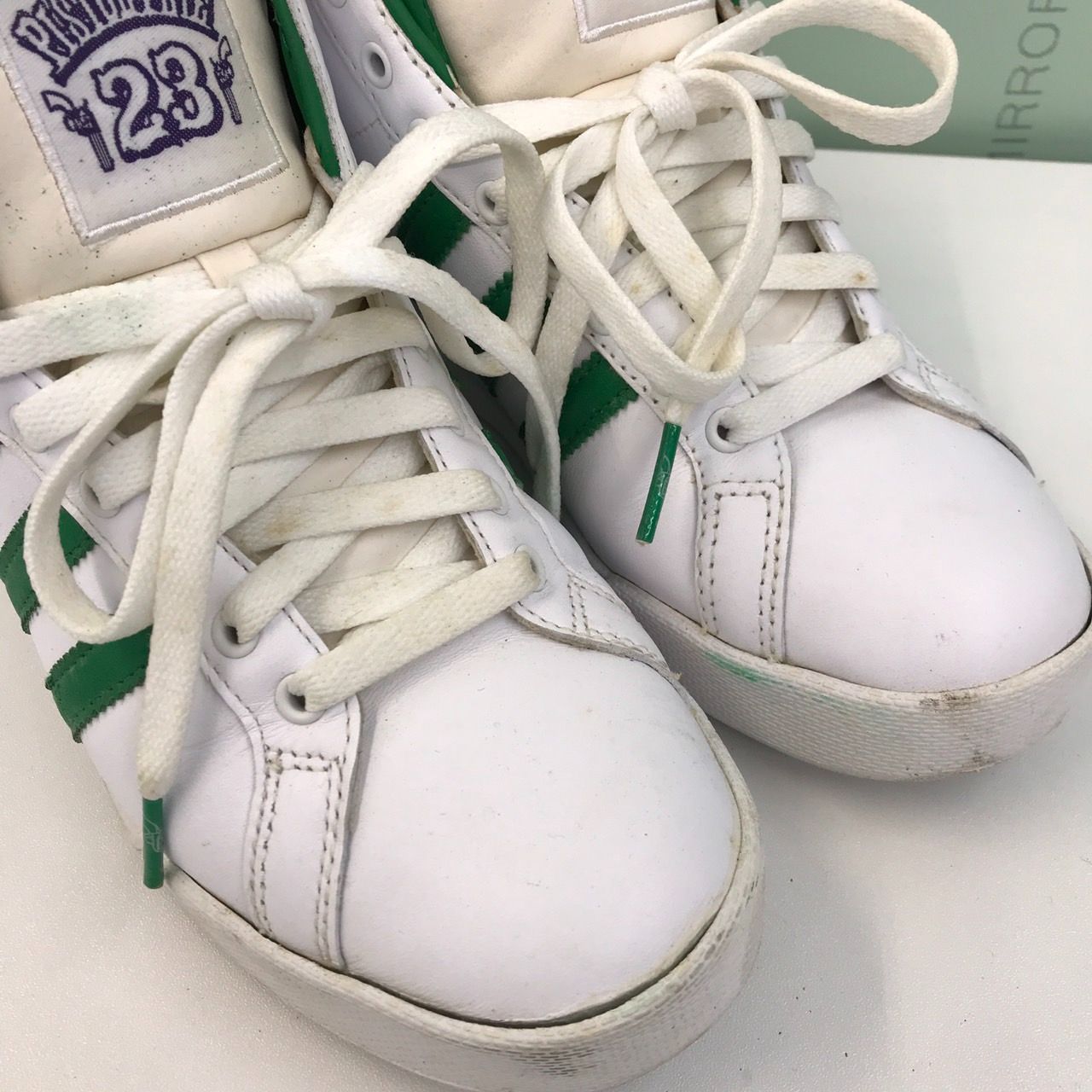 adidas アディダス PISTOL PETE スニーカー 26.5cm ホワイト グリーン