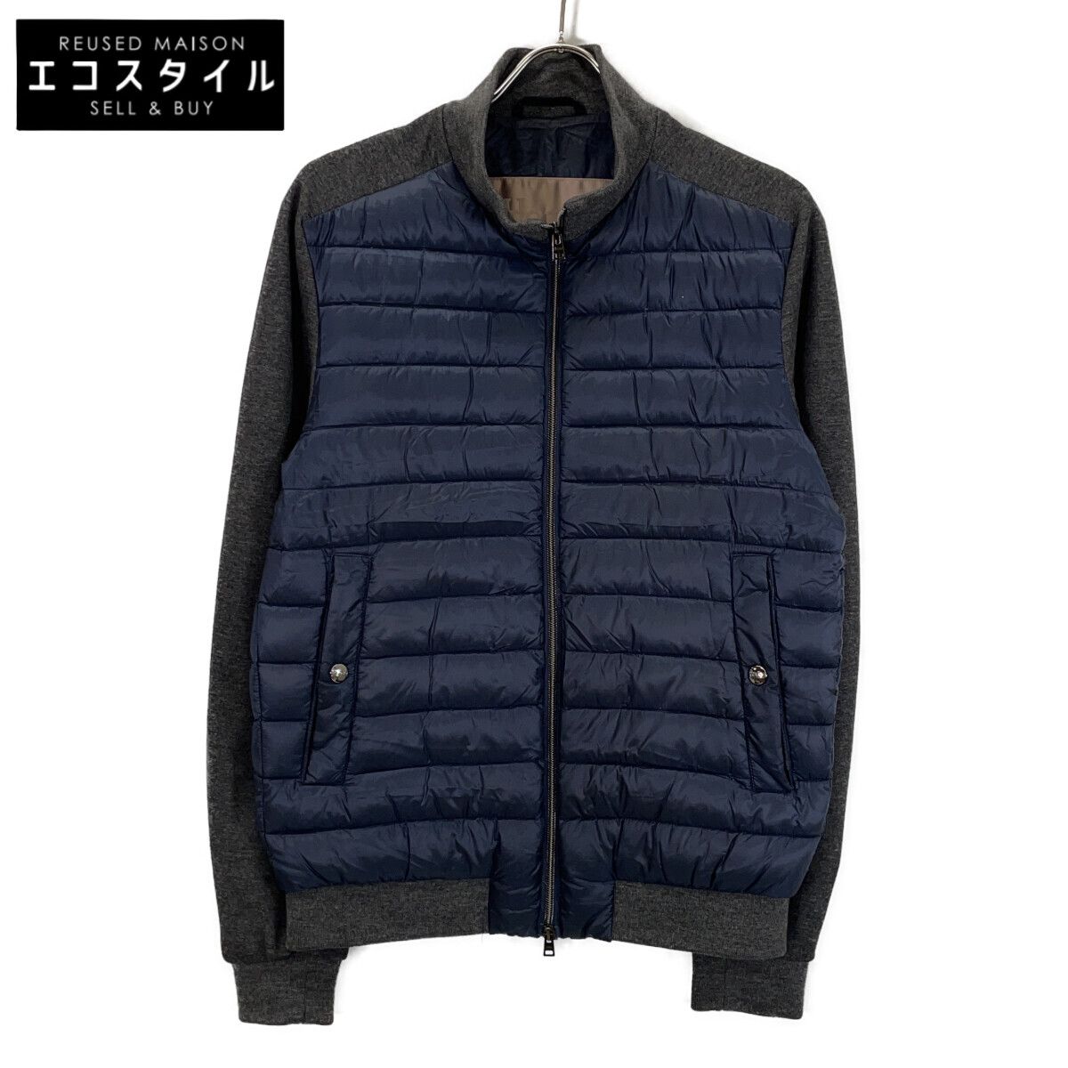 HERNO ヘルノ PI025UR-12020 ﾈｲﾋﾞｰ×ﾁｬｺｰﾙ 切り替えﾀﾞｳﾝｼﾞｪｯﾄ 46 【公式 