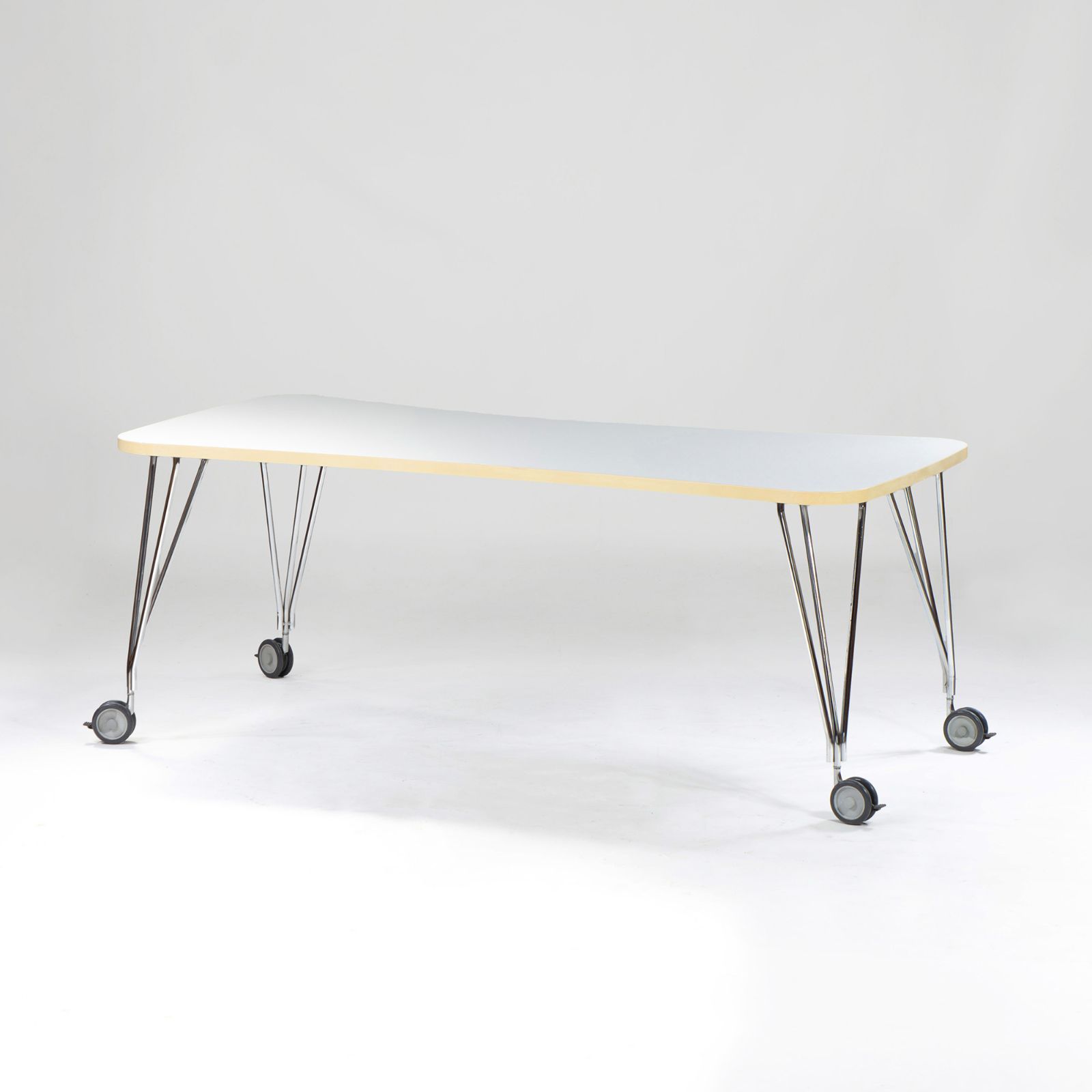 オフィステーブル カルテル Kartell MAX マックス 幅190 キャスター付き デザインテーブル オフィスデスク ダイニングテーブル ミーティングテーブル イタリア製 シンプルモダン 北欧 フェルーチョラヴィアーニ Ferruccio Laviani オフィステーブル カルテル Kartell MAX マックス 幅190 キャスター