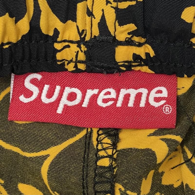 中古】Supreme 20SS Warm Up Pants Black Floral サイズXL イエロー