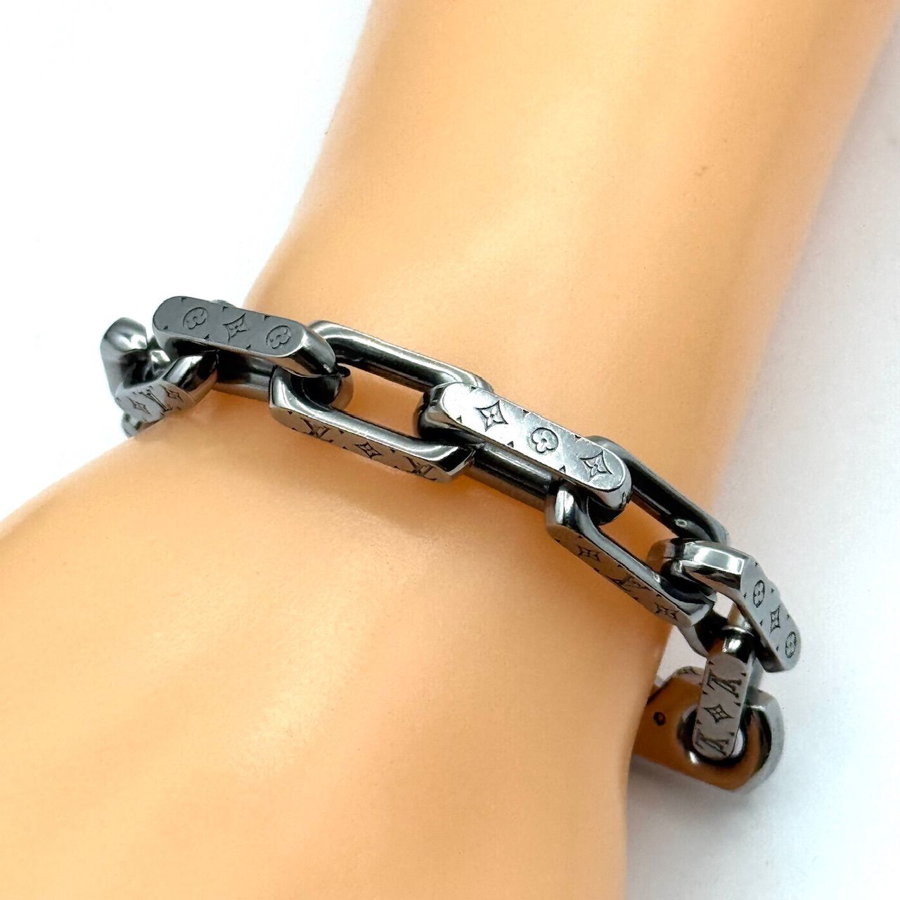 ルイヴィトン ブレスレット コリエ チェーン モノグラム Mサイズ 2-91