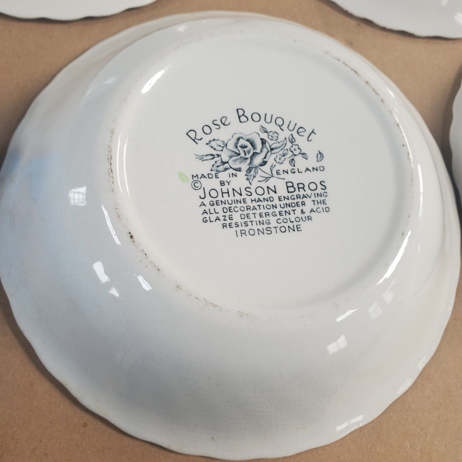 5枚セット ジョンソンブラザーズ JOHNSON BROTHERS ローズブーケ 皿