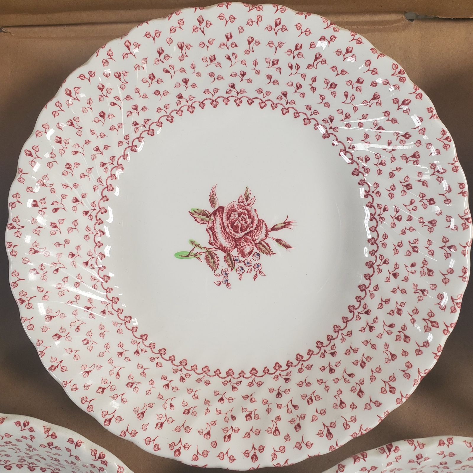 5枚セット ジョンソンブラザーズ JOHNSON BROTHERS ローズブーケ 皿