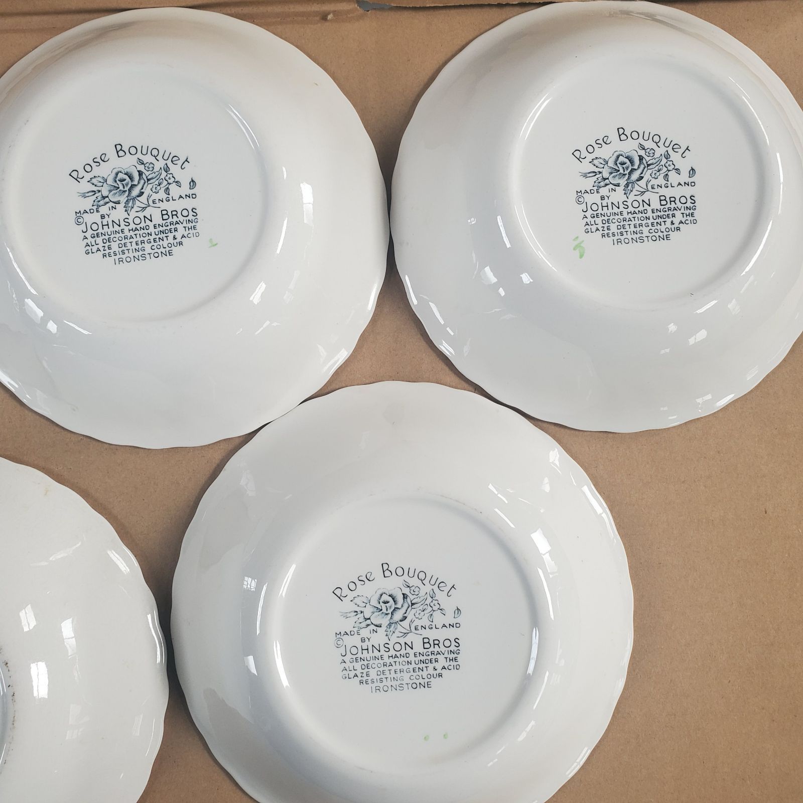 5枚セット ジョンソンブラザーズ JOHNSON BROTHERS ローズブーケ 皿