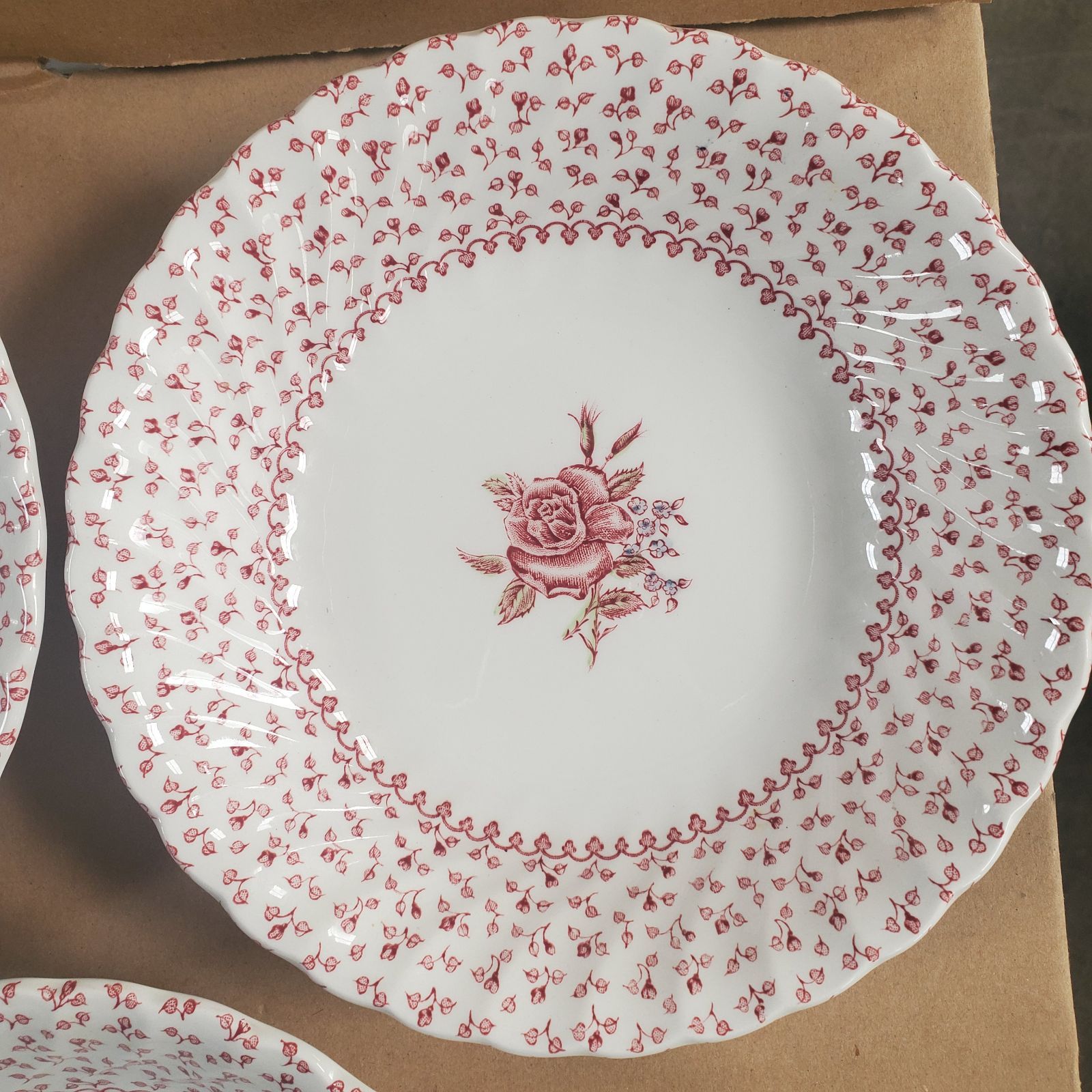 5枚セット ジョンソンブラザーズ JOHNSON BROTHERS ローズブーケ 皿