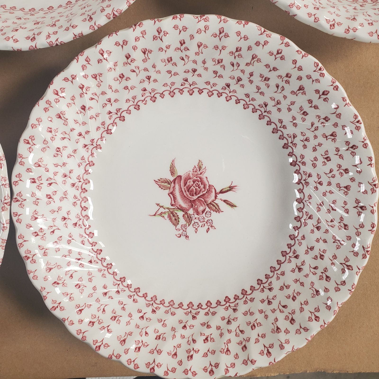 5枚セット ジョンソンブラザーズ JOHNSON BROTHERS ローズブーケ 皿