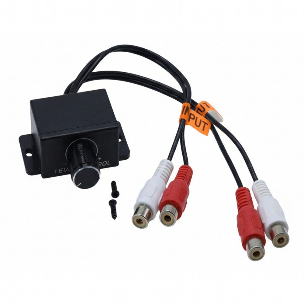 RCA接続 ボリュームバスコントローラー 電源不要 サブウーファー 音量