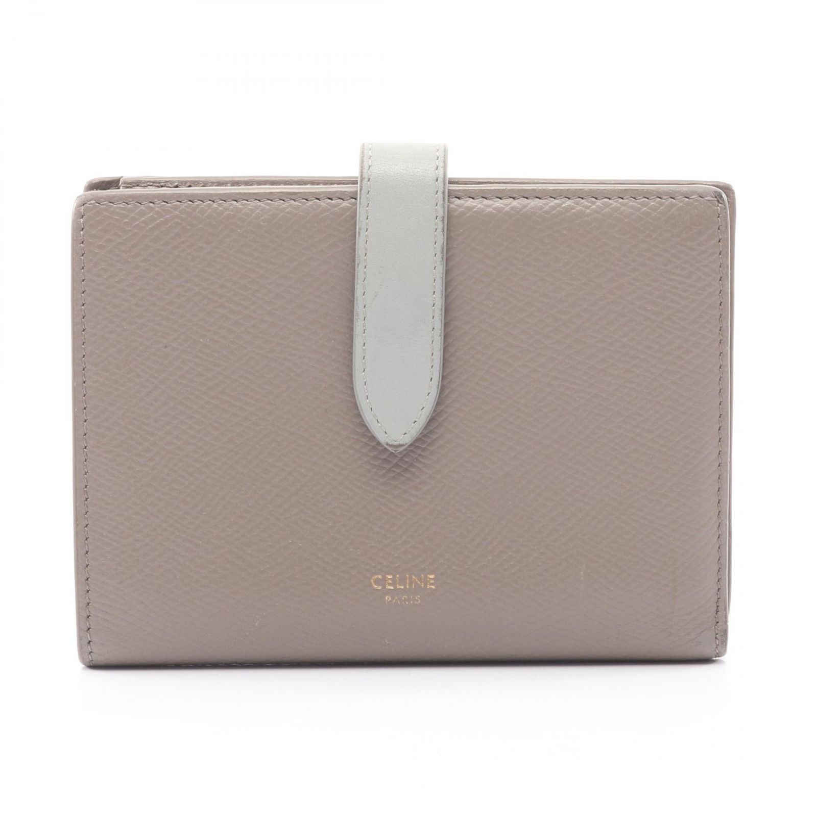 CELINE グレー 二つ折り財布 セリーヌ CELINE 二つ折り財布 ミディアム 
