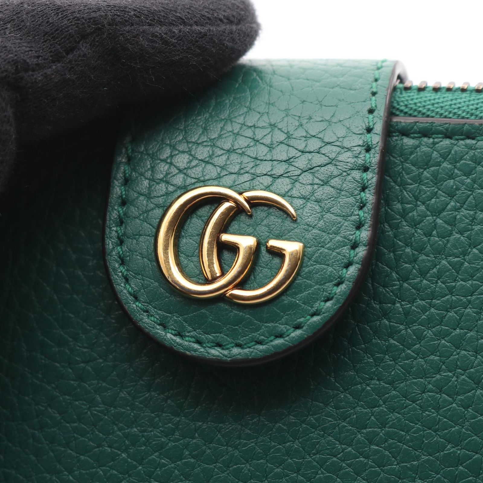 グッチ GUCCI 二つ折り財布 バンブー ダブルG ミディアム ウォレット