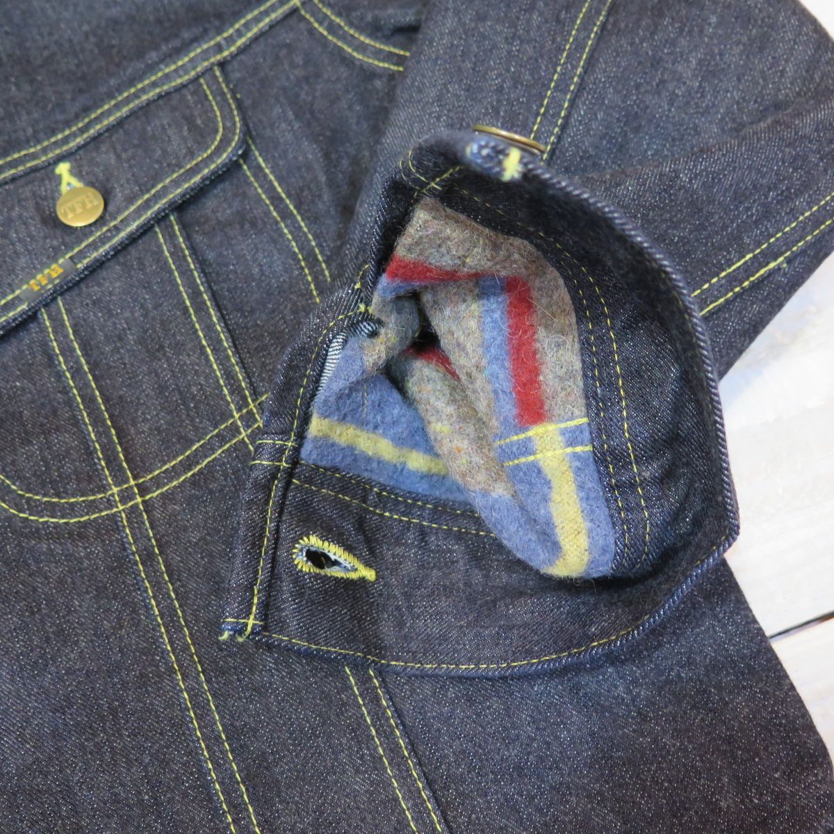 フラットヘッド】 14.5oz 左綾ジンバブエコットン デニム ブランケット 