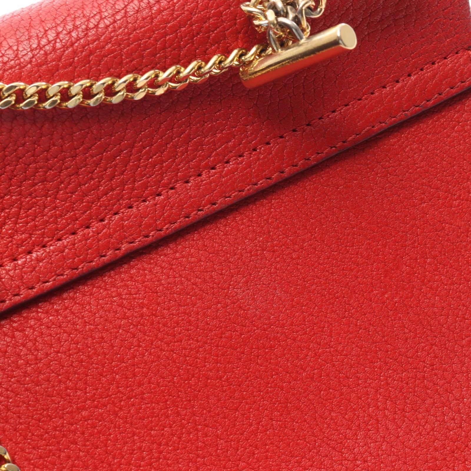クロエ Chloe ショルダーバッグ Drew ドリュー レッド レザー ドリュー