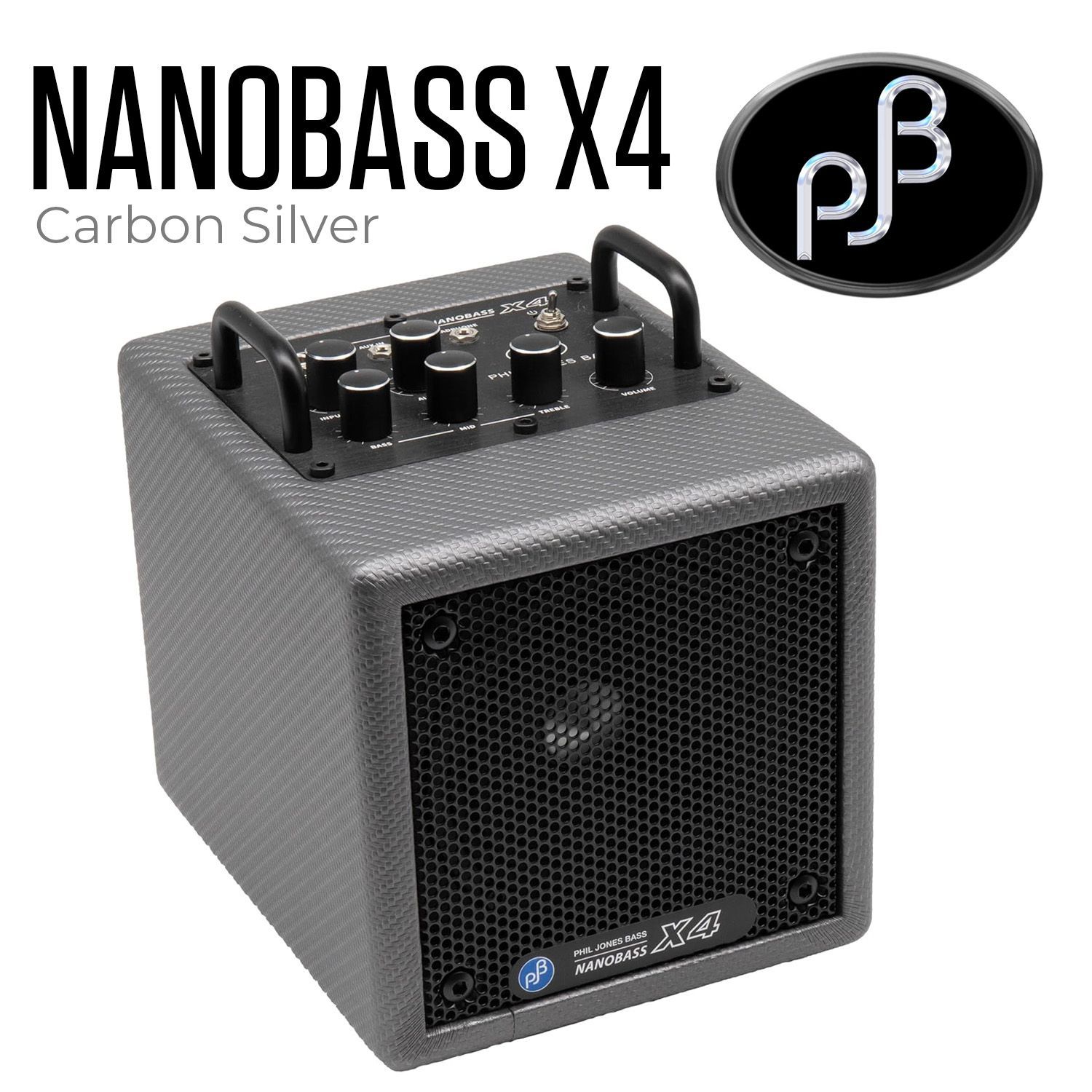 Phil Jones Bass (PJB) NANOBASS X4 Carbon Silver 小型ベースコンボ 
