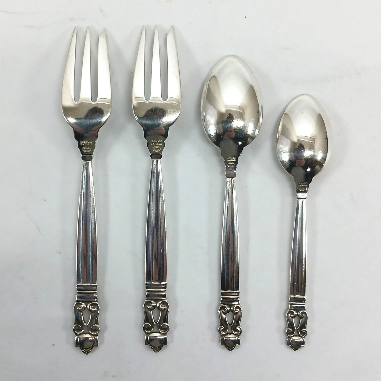Georg Jensen ジョージジェンセン ACORN エコーン カトラリー 4本