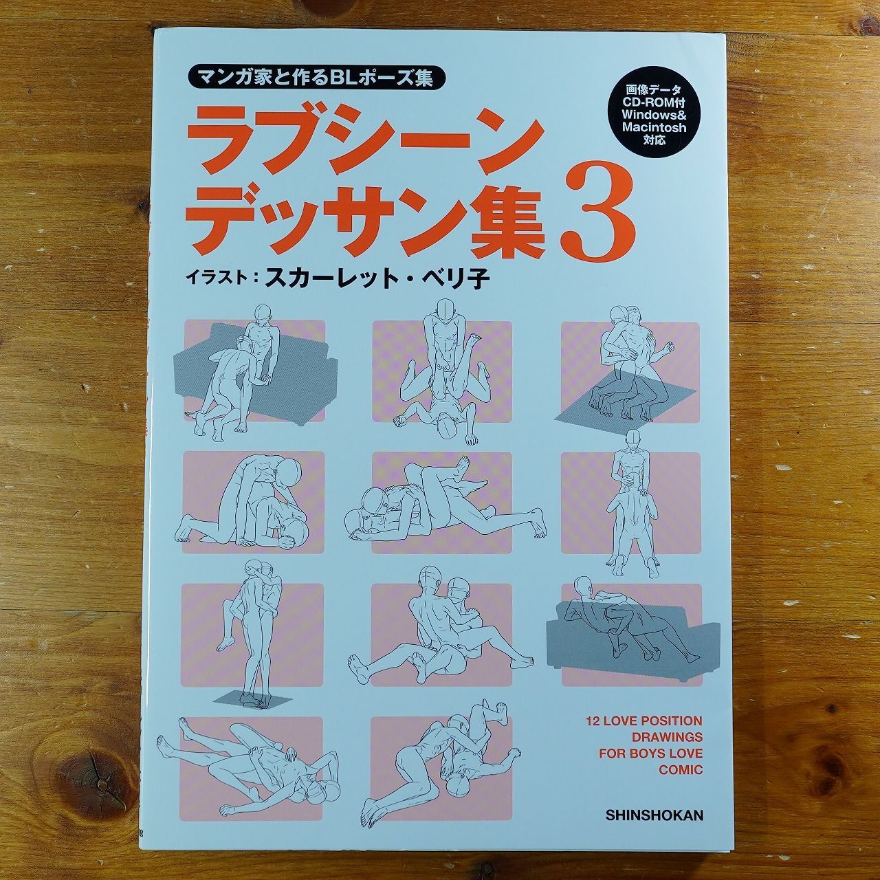 CD未開封】マンガ家と作るBLポーズ集 ラブシーンデッサン集 3 (データ