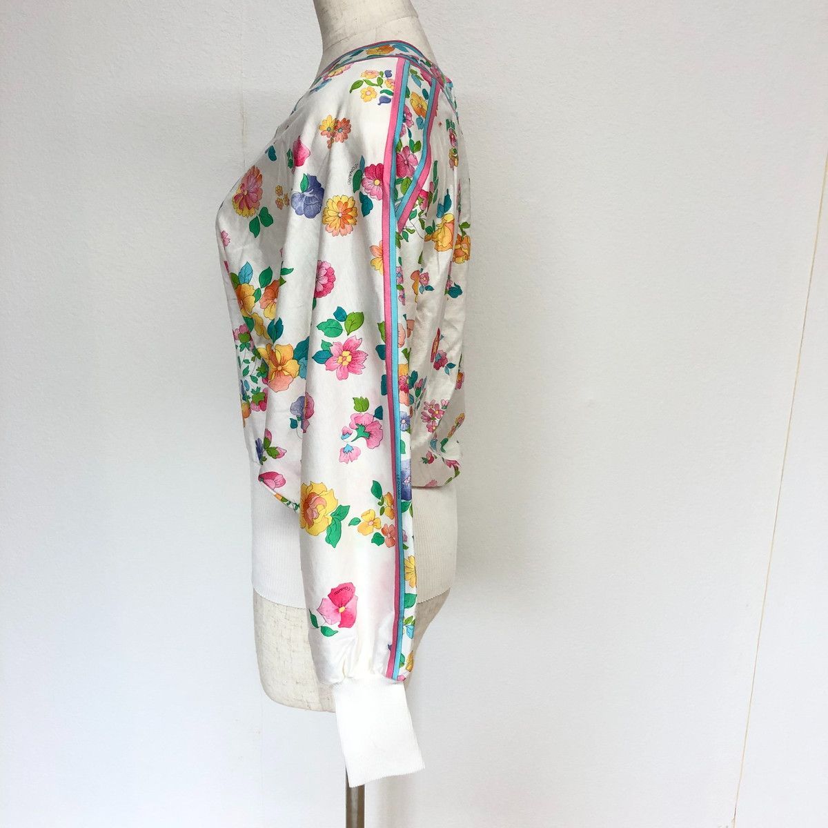 値下げ交渉歓迎] LEONARD レオナール 綿100% 総柄 花柄 カットソー M