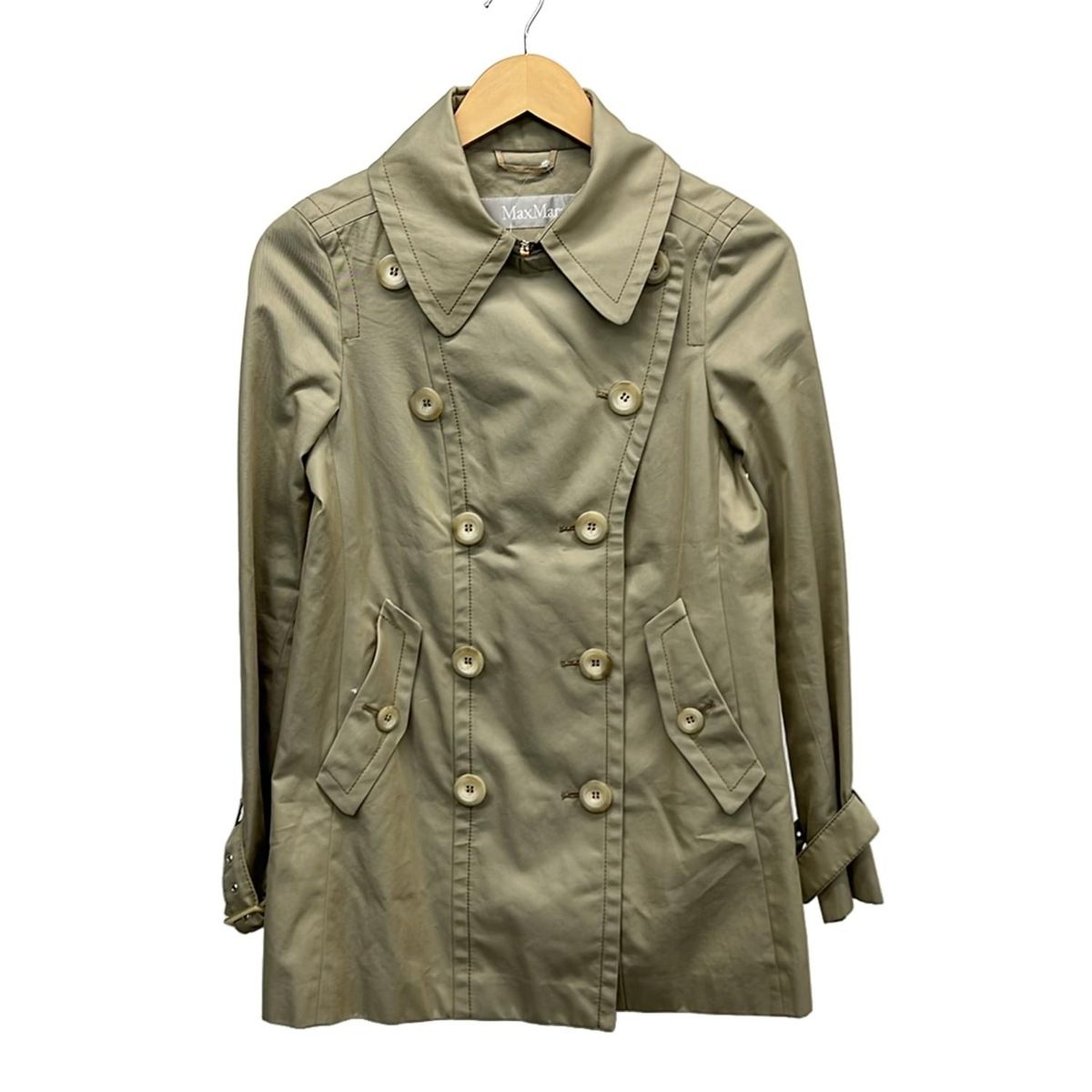 マックスマーラ Max Mara サイズ38 S - ダークネイビー×ベージュ 