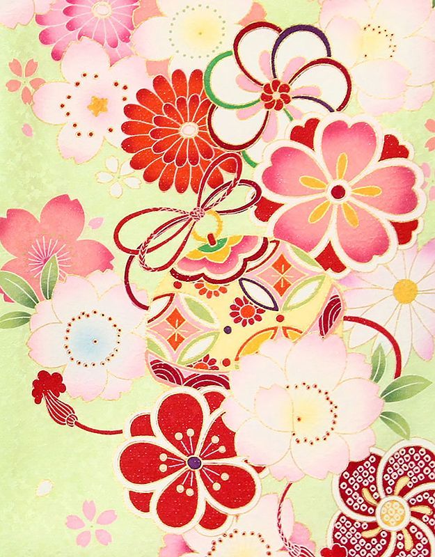 記念感謝祭☆新品正絹特撰京友禅伝統工芸染祝い王朝花すず文に四季花多